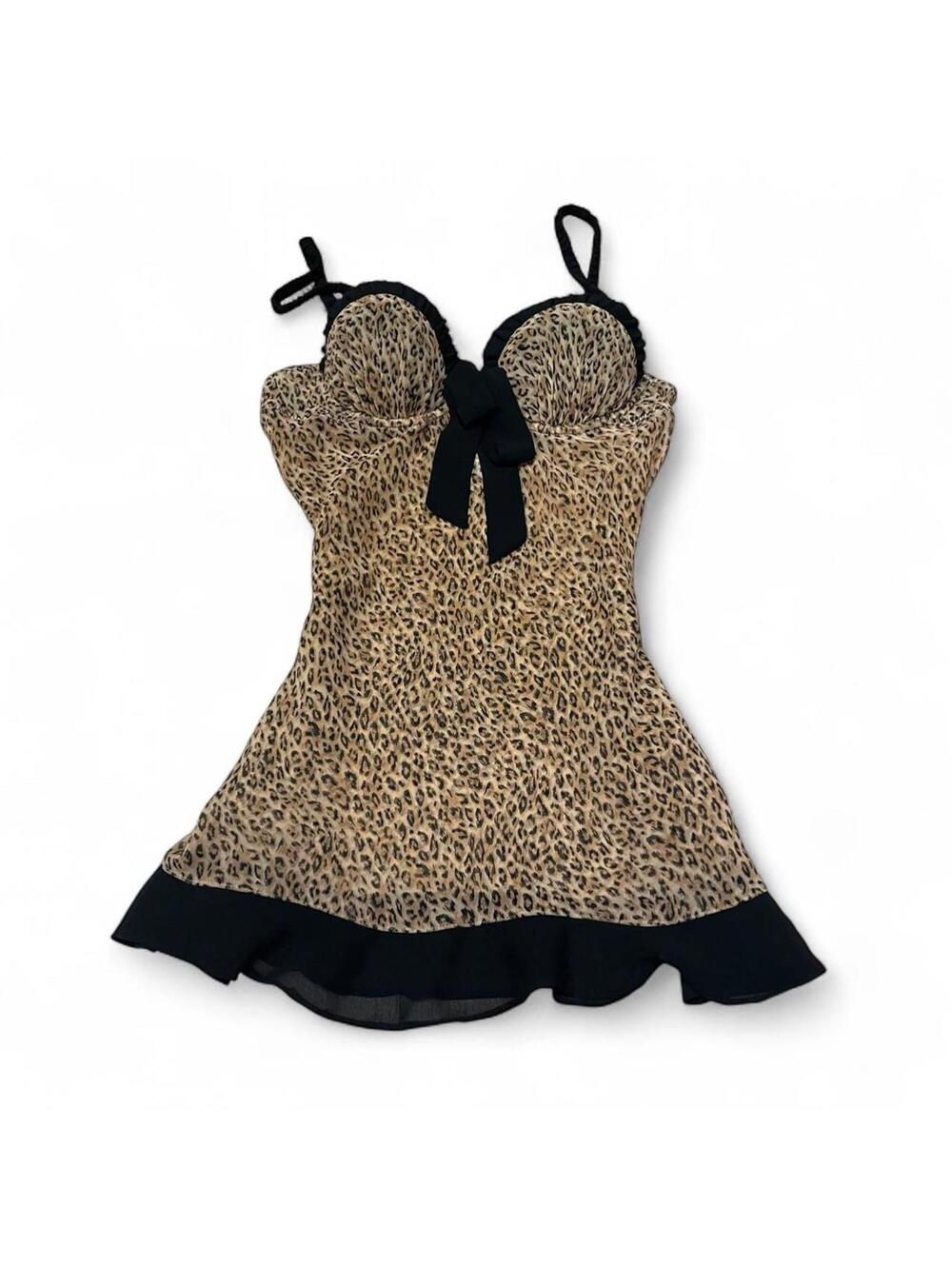 y2k California Dynasty leopard slip